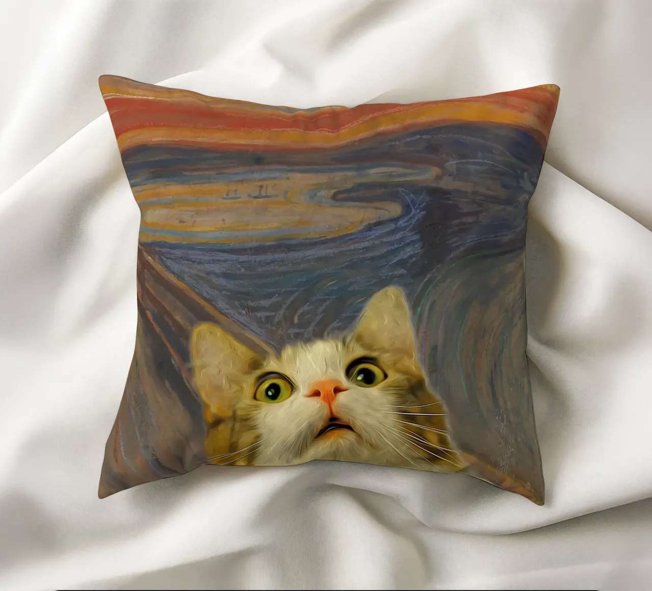 Il Miao cuscino da Purrfect Whiskers Art