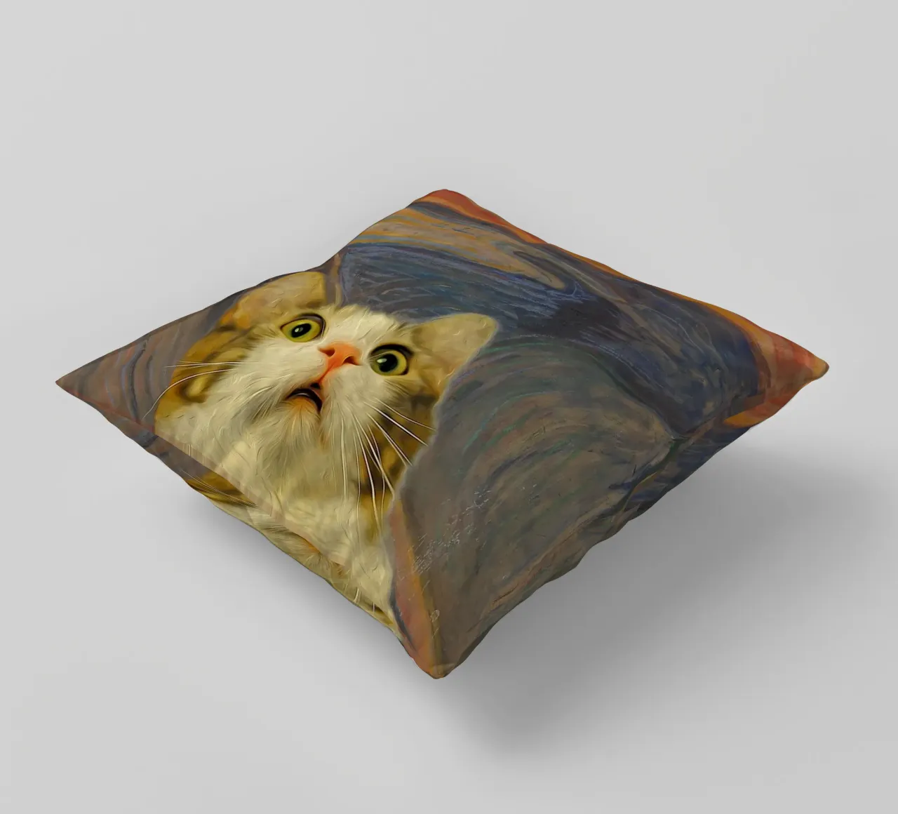 Il Miao cuscino da Purrfect Whiskers Art