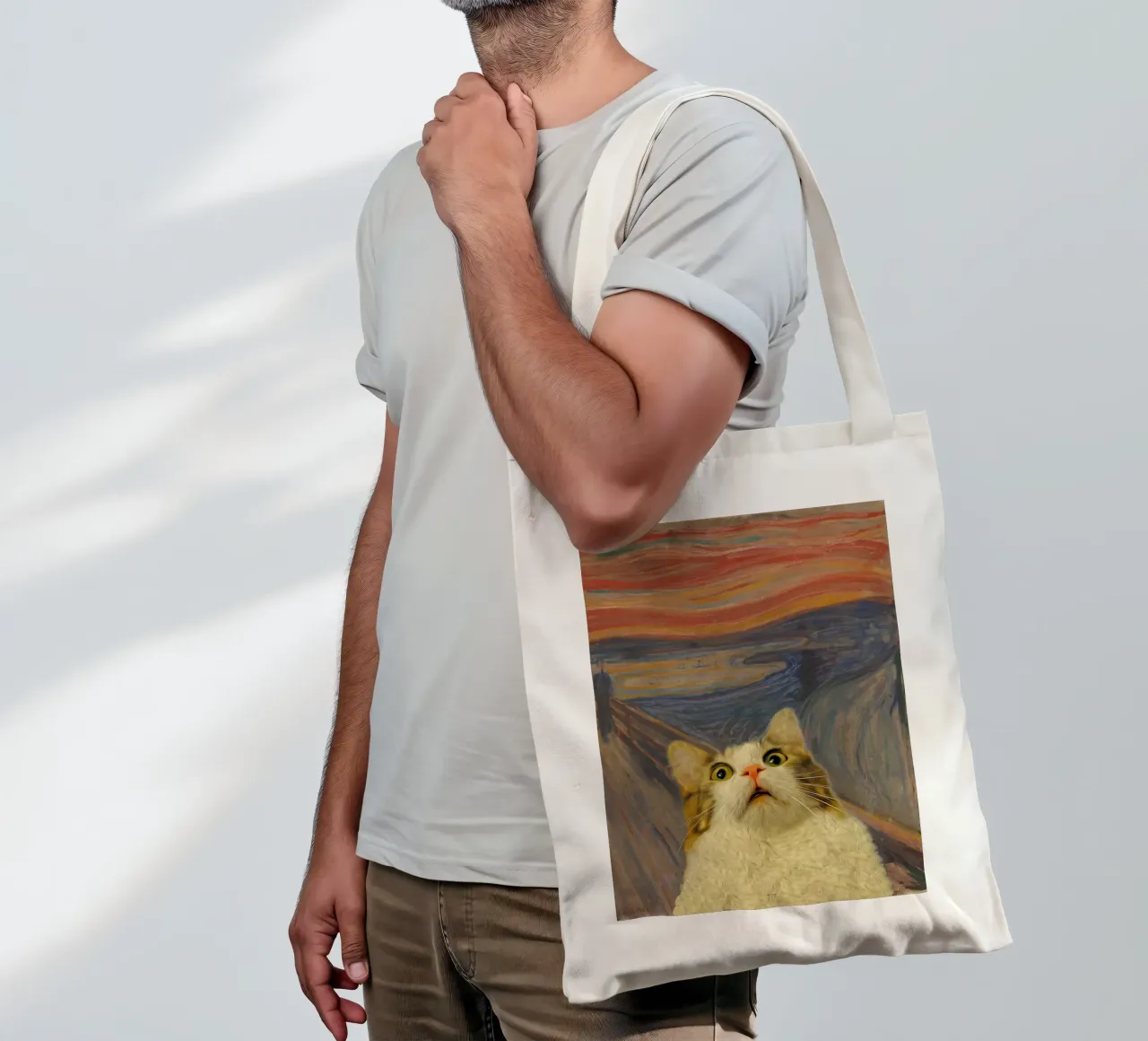 Il Miao borsa in juta da Purrfect Whiskers Art