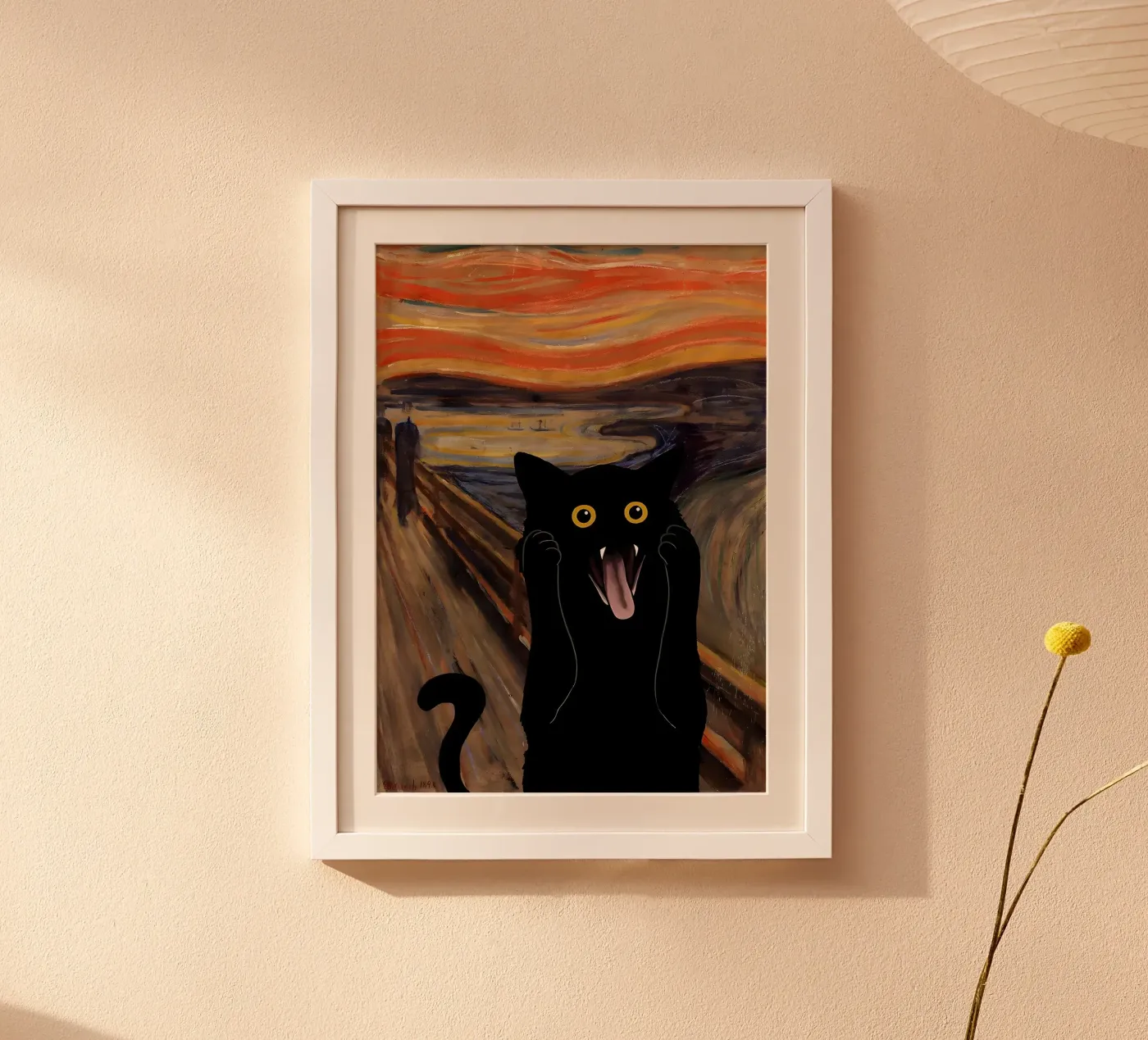 Urlo Miao poster da Purrfect Whiskers Art