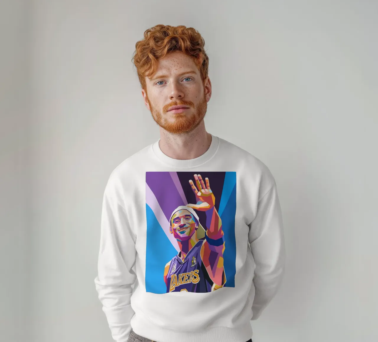 L'iconica pop art di Kobe Bryant felpa da Hantamrata