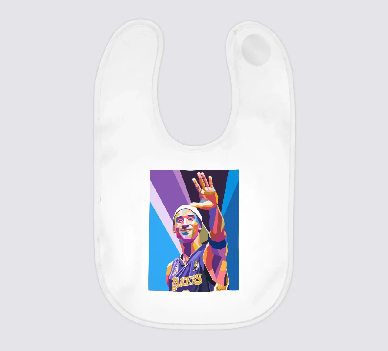 L'iconica pop art di Kobe Bryant bavaglino da Hantamrata