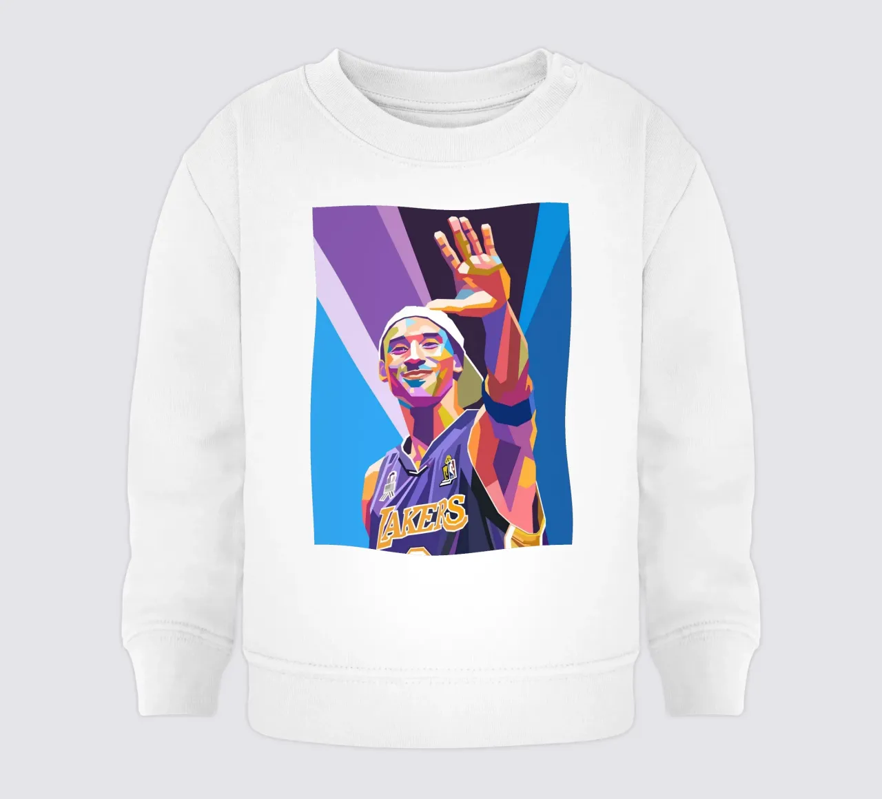L'iconica pop art di Kobe Bryant felpa neonato da Hantamrata