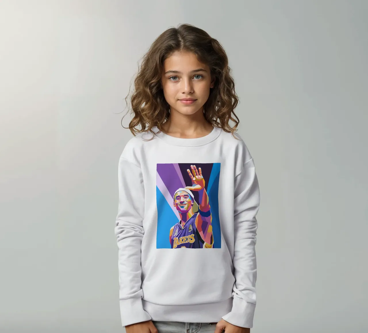 L'iconica pop art di Kobe Bryant felpa bambino da Hantamrata