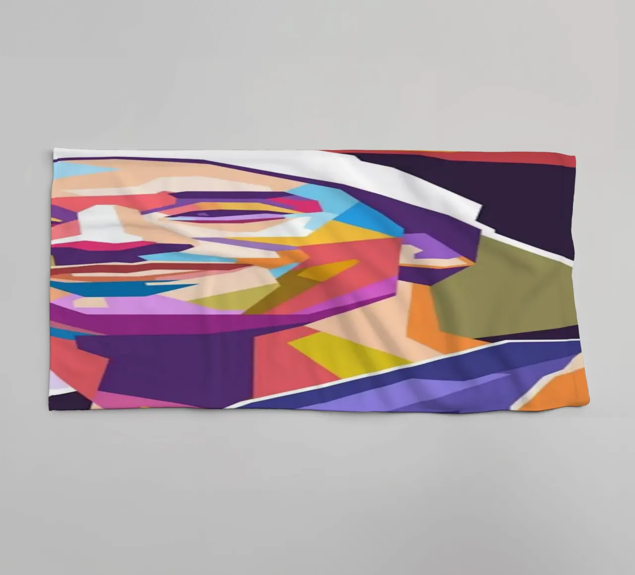 Iconic Kobe Bryant pop art towel by Hantamrata