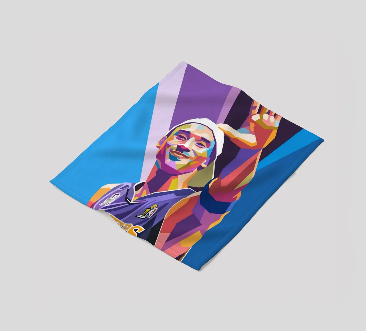 L'iconica pop art di Kobe Bryant coperta in pile da Hantamrata