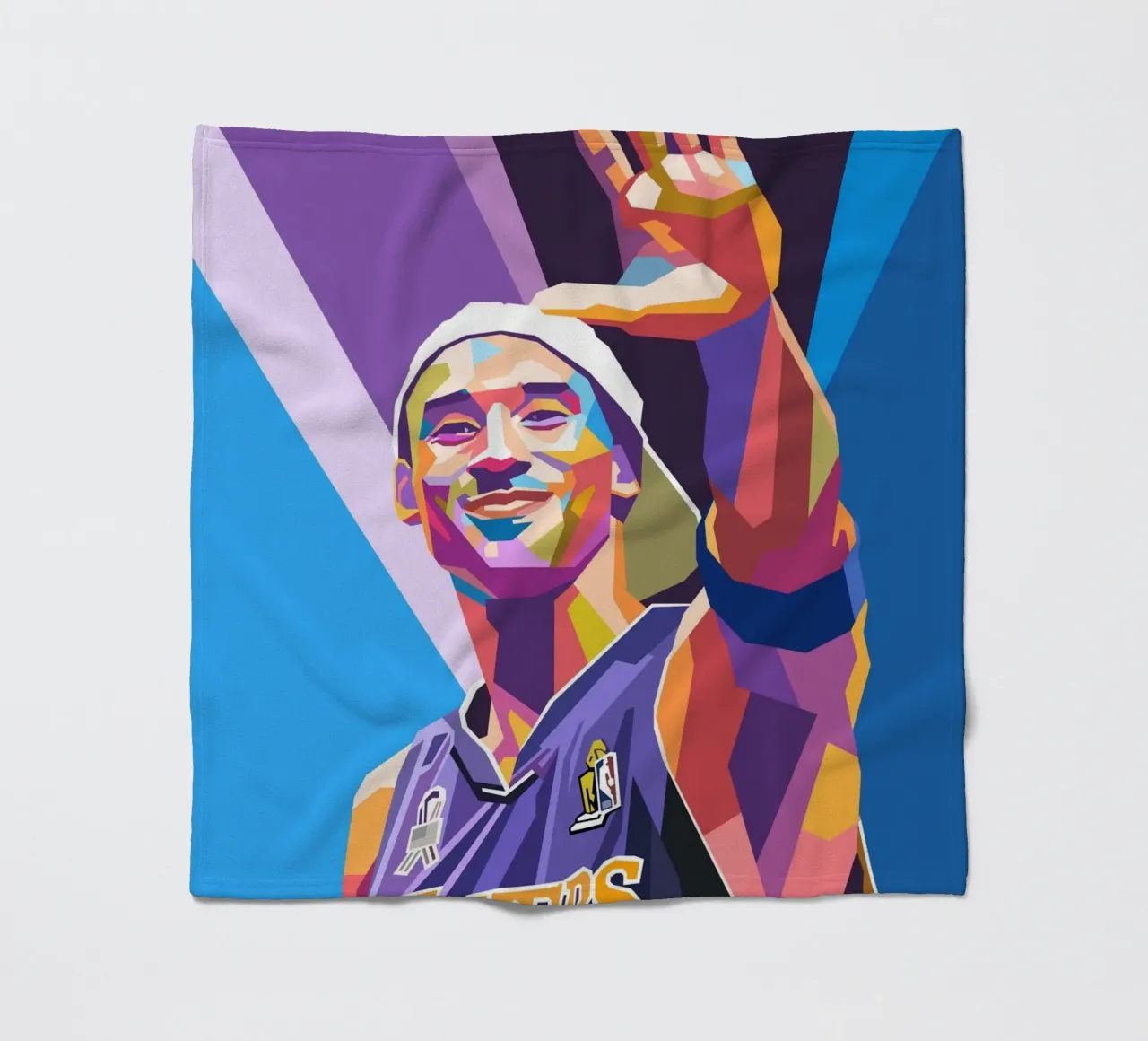 L'iconica pop art di Kobe Bryant coperta in pile da Hantamrata