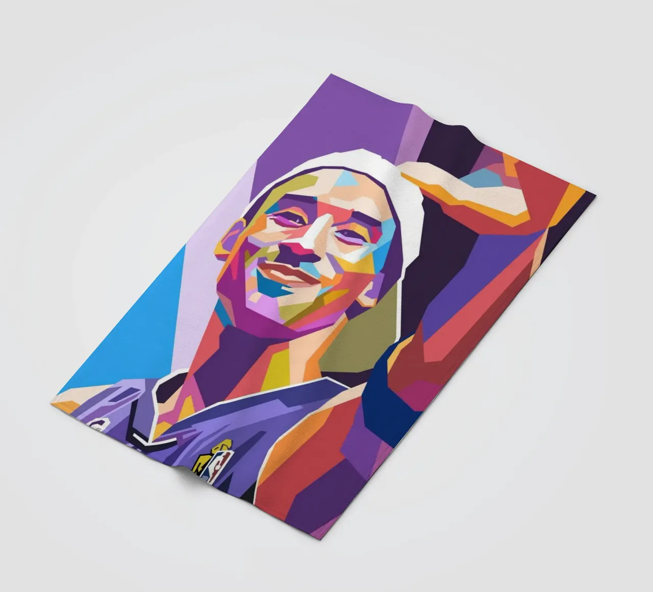 L'iconica pop art di Kobe Bryant coperta in pile da Hantamrata