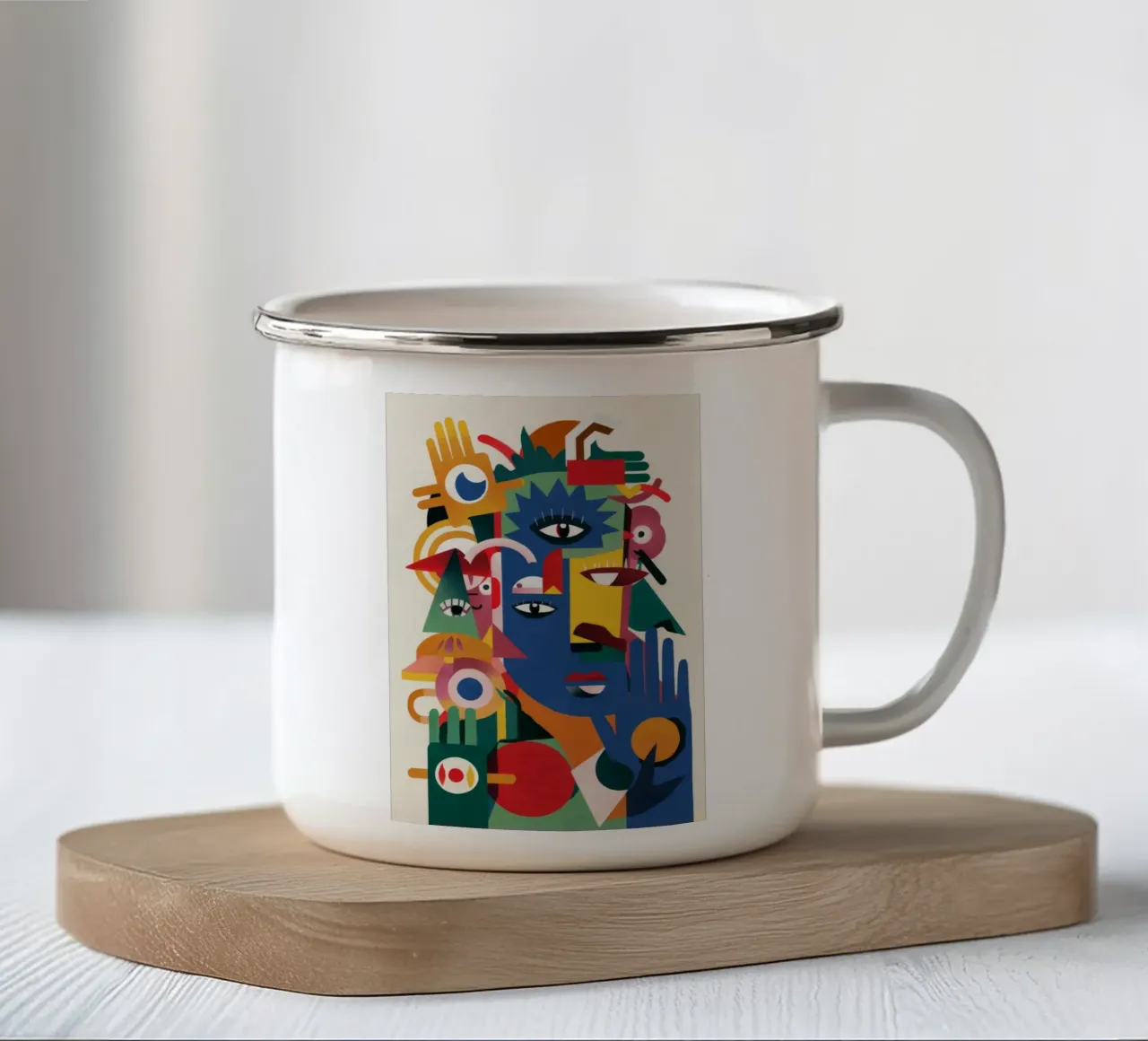 Occhi del Caos tazza in smalto da Monarco Virtuoso