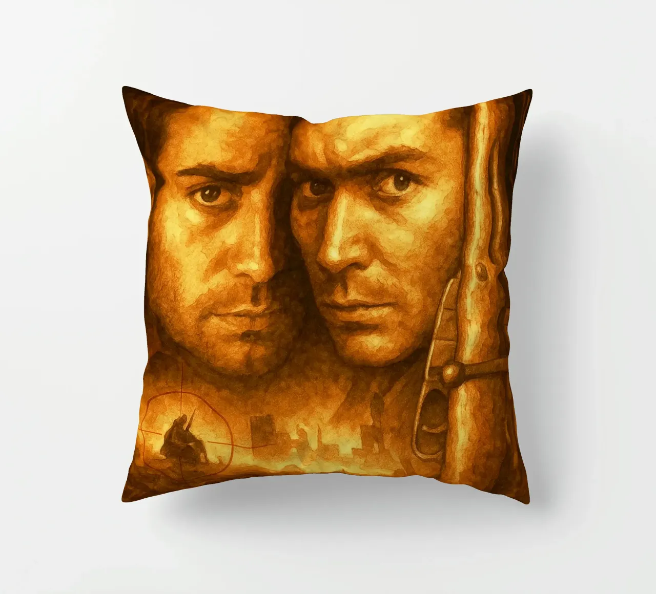 l'ennemi aux portes repeint l'imagination coussin de SIQAYA