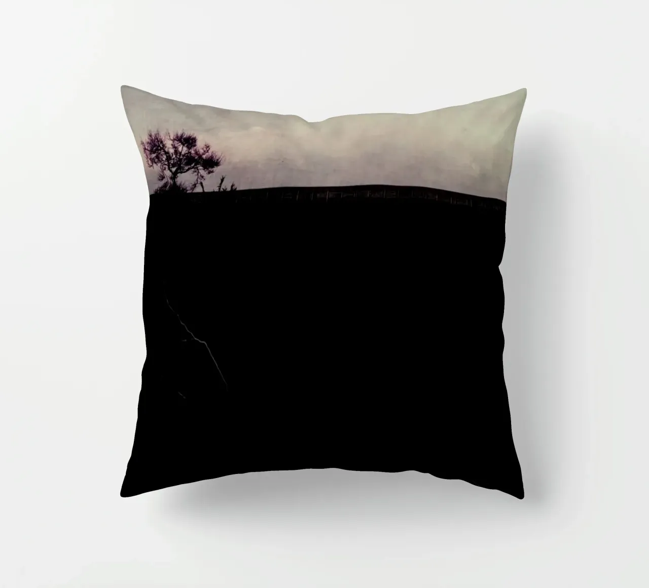 Tree Landscape - Roots decorative cushion by Ingrid Beddoes