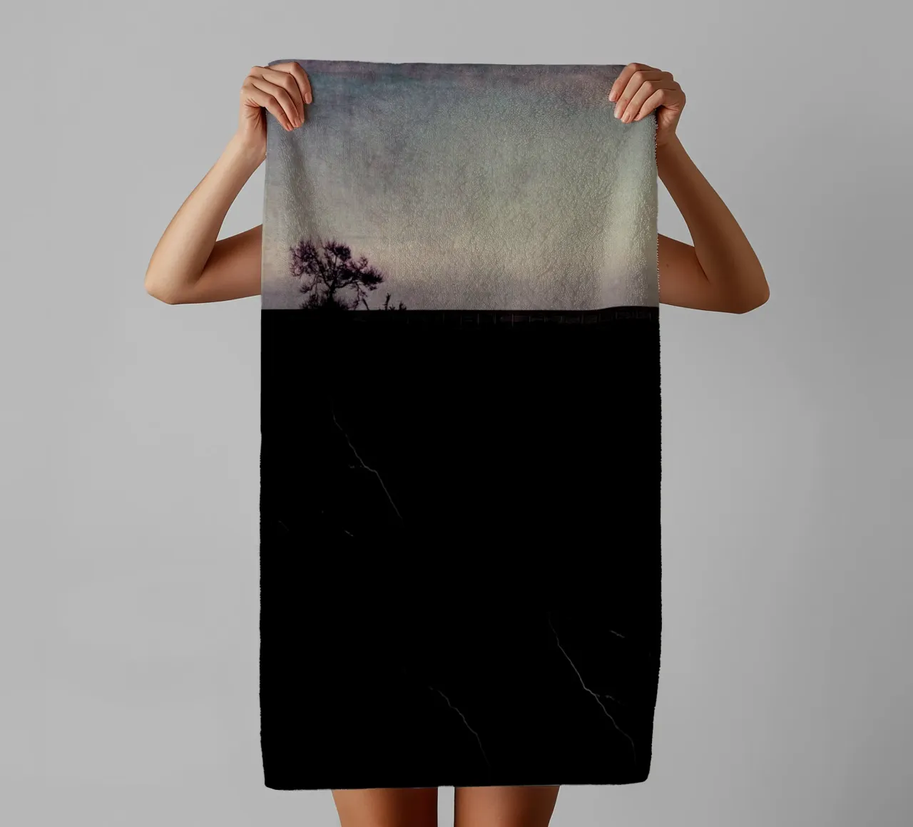 Tree Landscape - Roots towel by Ingrid Beddoes