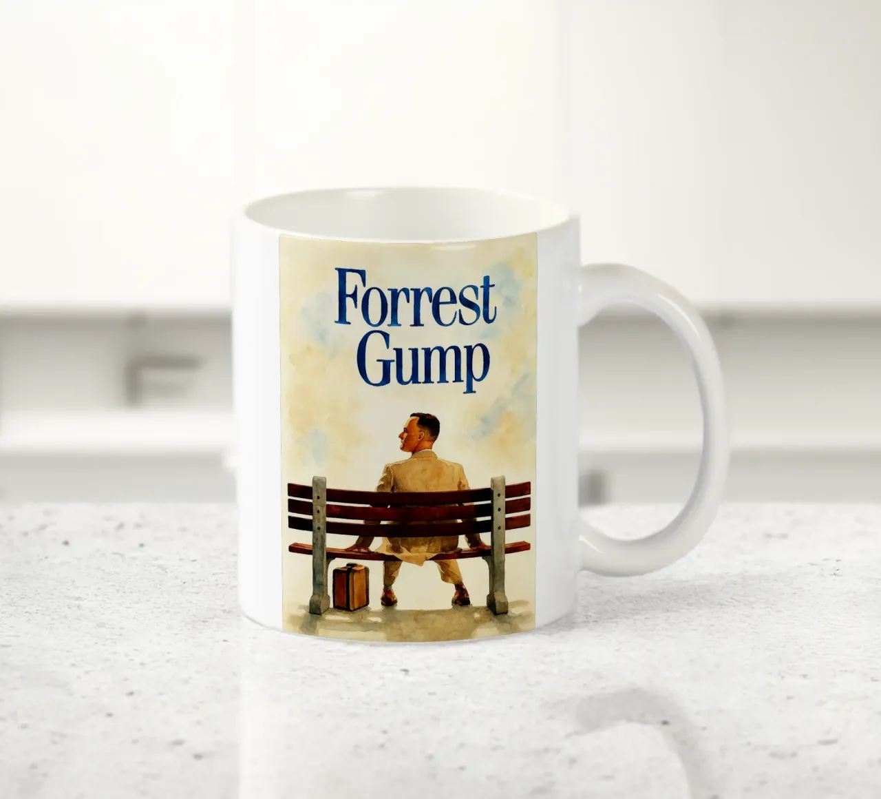 fantasia di riverniciatura di forrest gump tazza in ceramica da SIQAYA