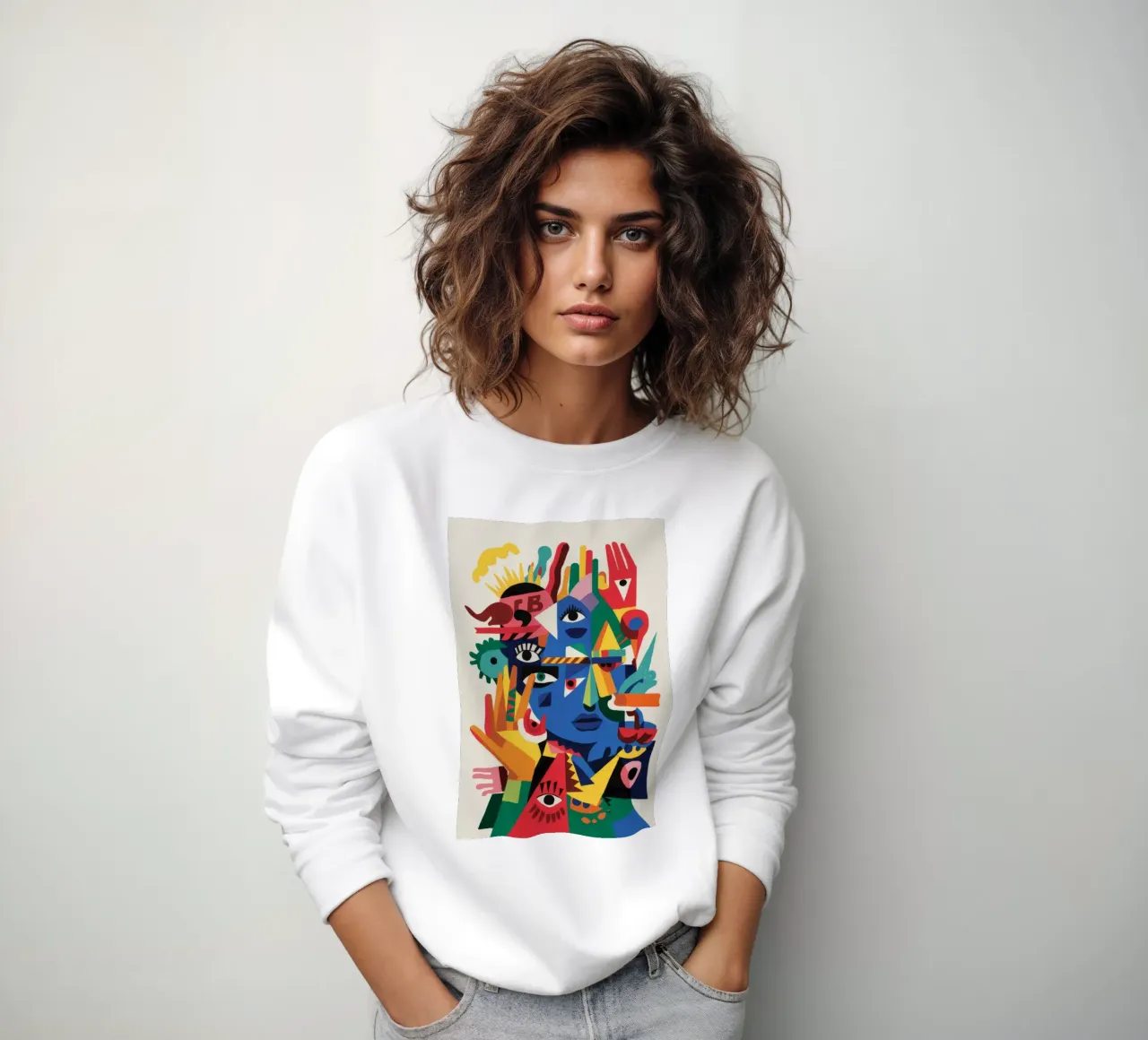 Rostros fragmentados sudadera de Monarco Virtuoso