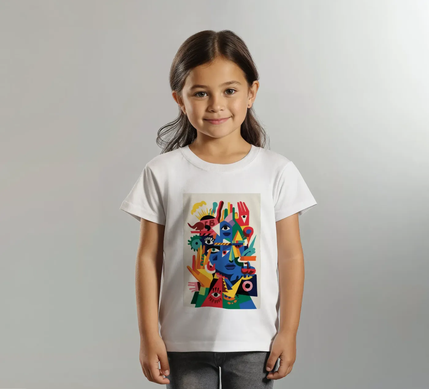 Fragmented Faces Kinder T-Shirt von Monarco Virtuoso