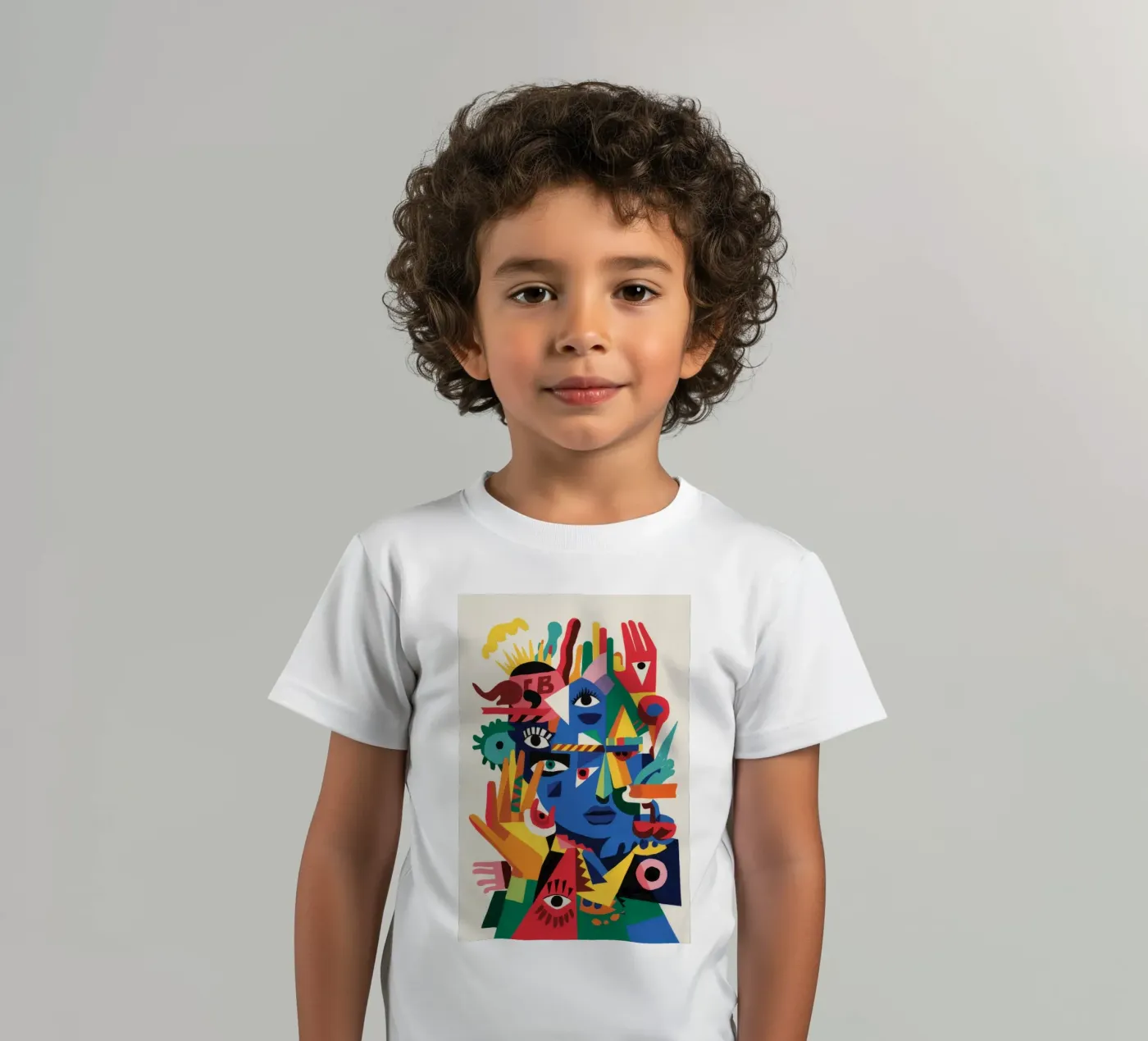 Fragmented Faces Kinder T-Shirt von Monarco Virtuoso