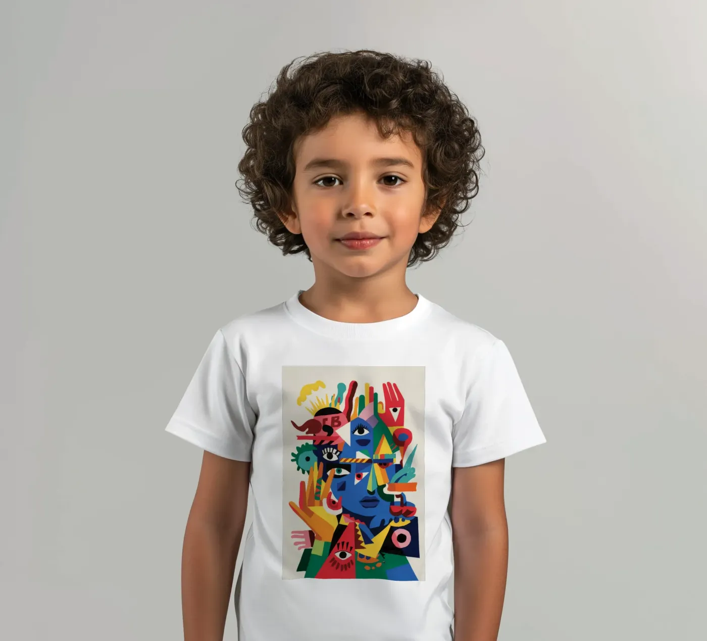 Fragmented Faces Kinder T-Shirt von Monarco Virtuoso