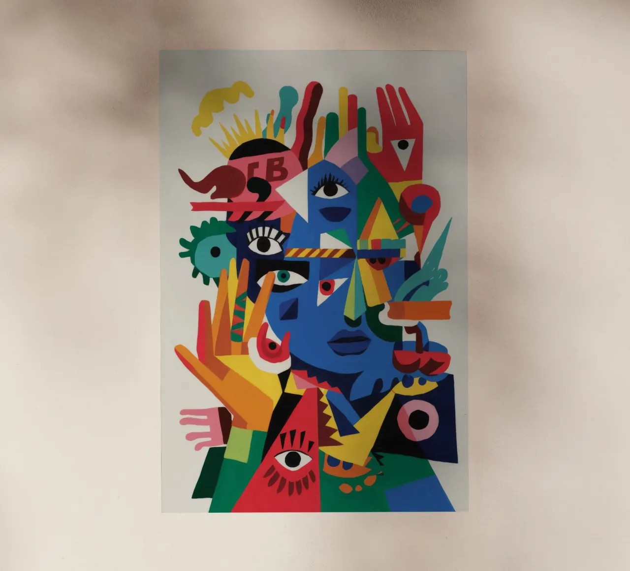 Volti frammentati pellicola backlit da Monarco Virtuoso