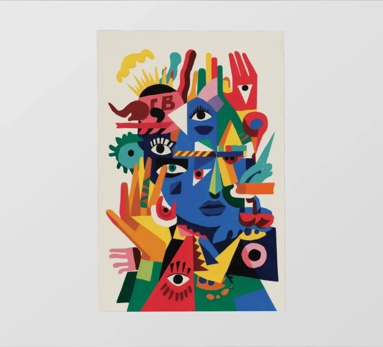 Volti frammentati pellicola backlit da Monarco Virtuoso