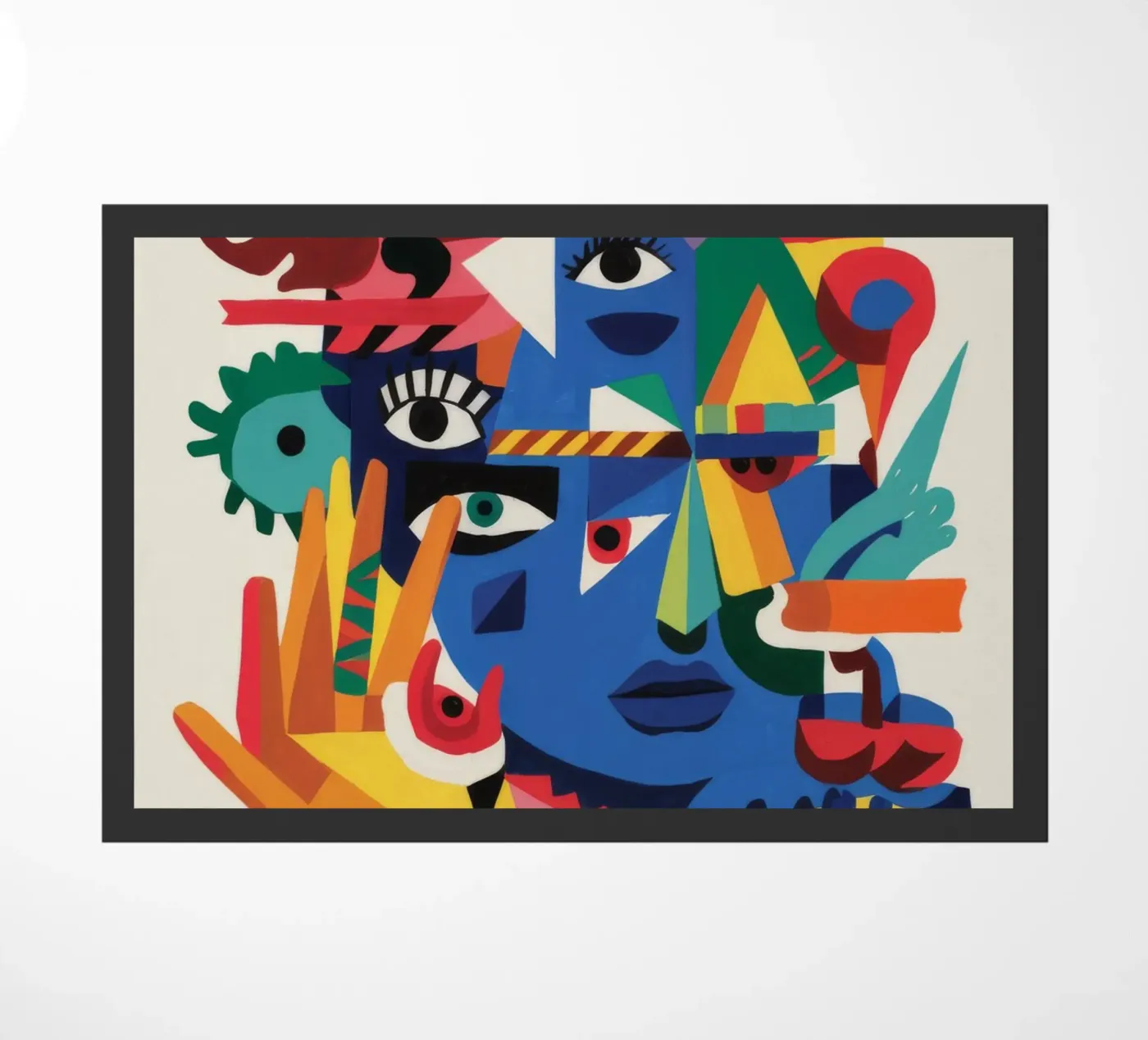 Fragmented Faces Fußmatte von Monarco Virtuoso