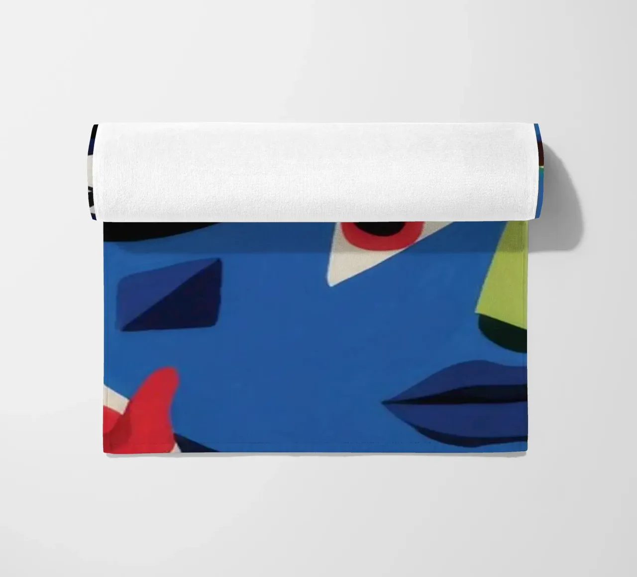 Fragmented Faces beach towel by Monarco Virtuoso