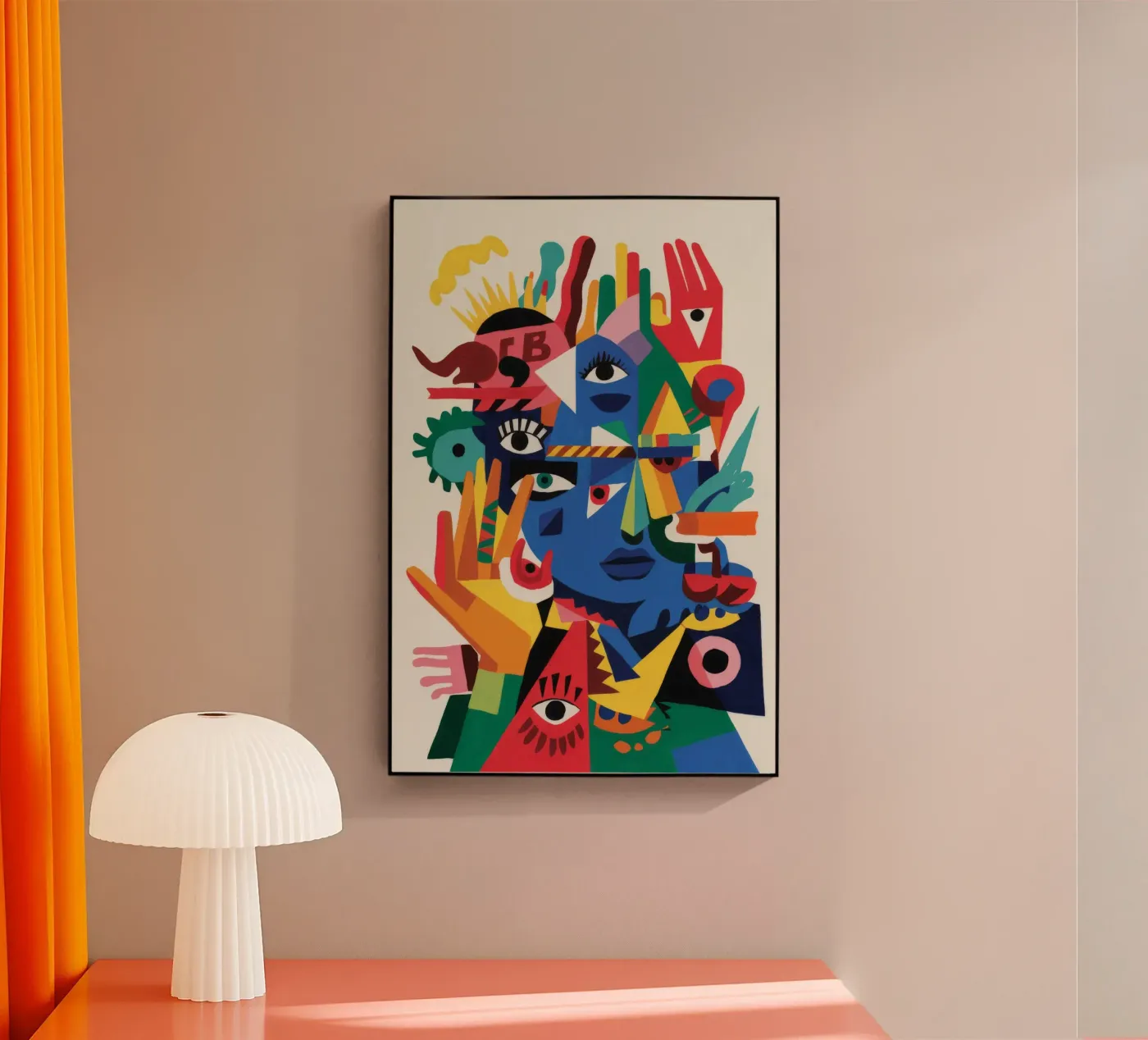 Fragmented Faces Acryl-Glas von Monarco Virtuoso