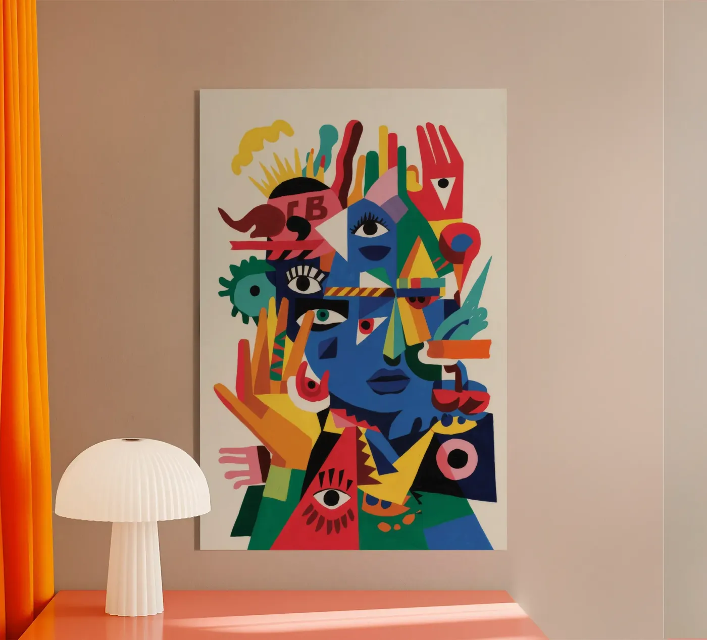 Fragmented Faces Acryl-Glas von Monarco Virtuoso