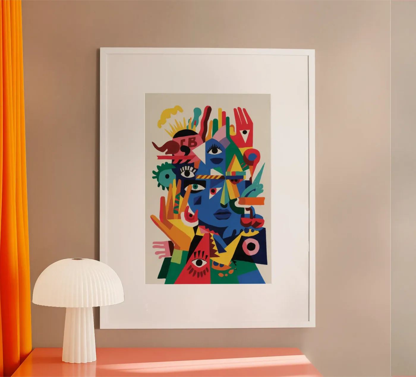 Volti frammentati poster da Monarco Virtuoso