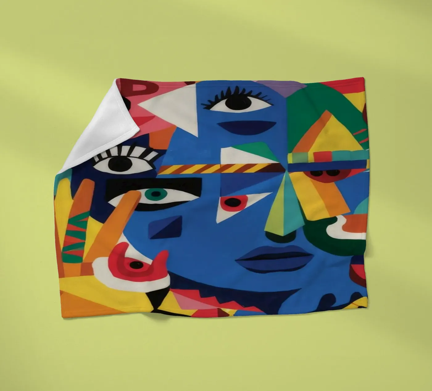 Fragmented Faces fleecedeken van Monarco Virtuoso