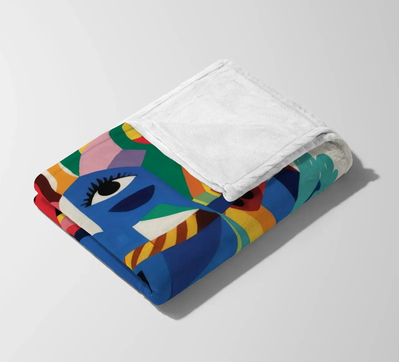 Fragmented Faces Fleecedecke von Monarco Virtuoso