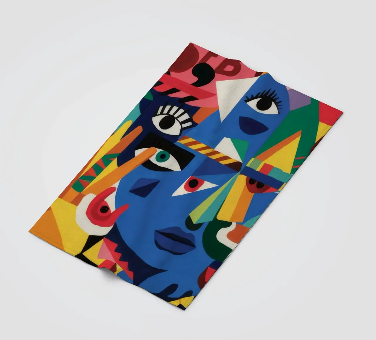 Fragmented Faces Fleecedecke von Monarco Virtuoso