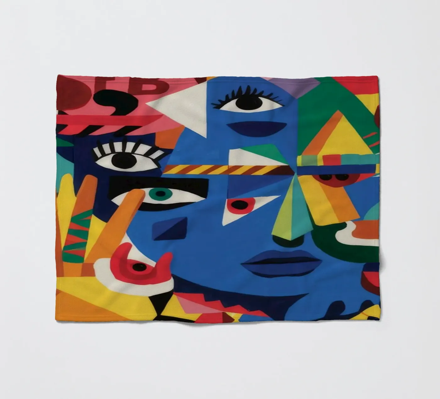 Fragmented Faces fleecedeken van Monarco Virtuoso