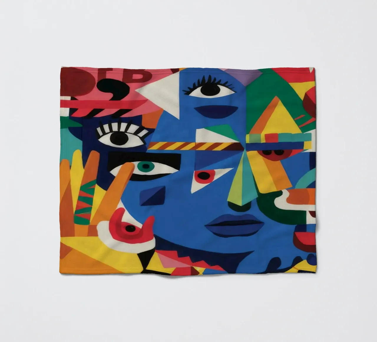 Fragmented Faces Fleecedecke von Monarco Virtuoso