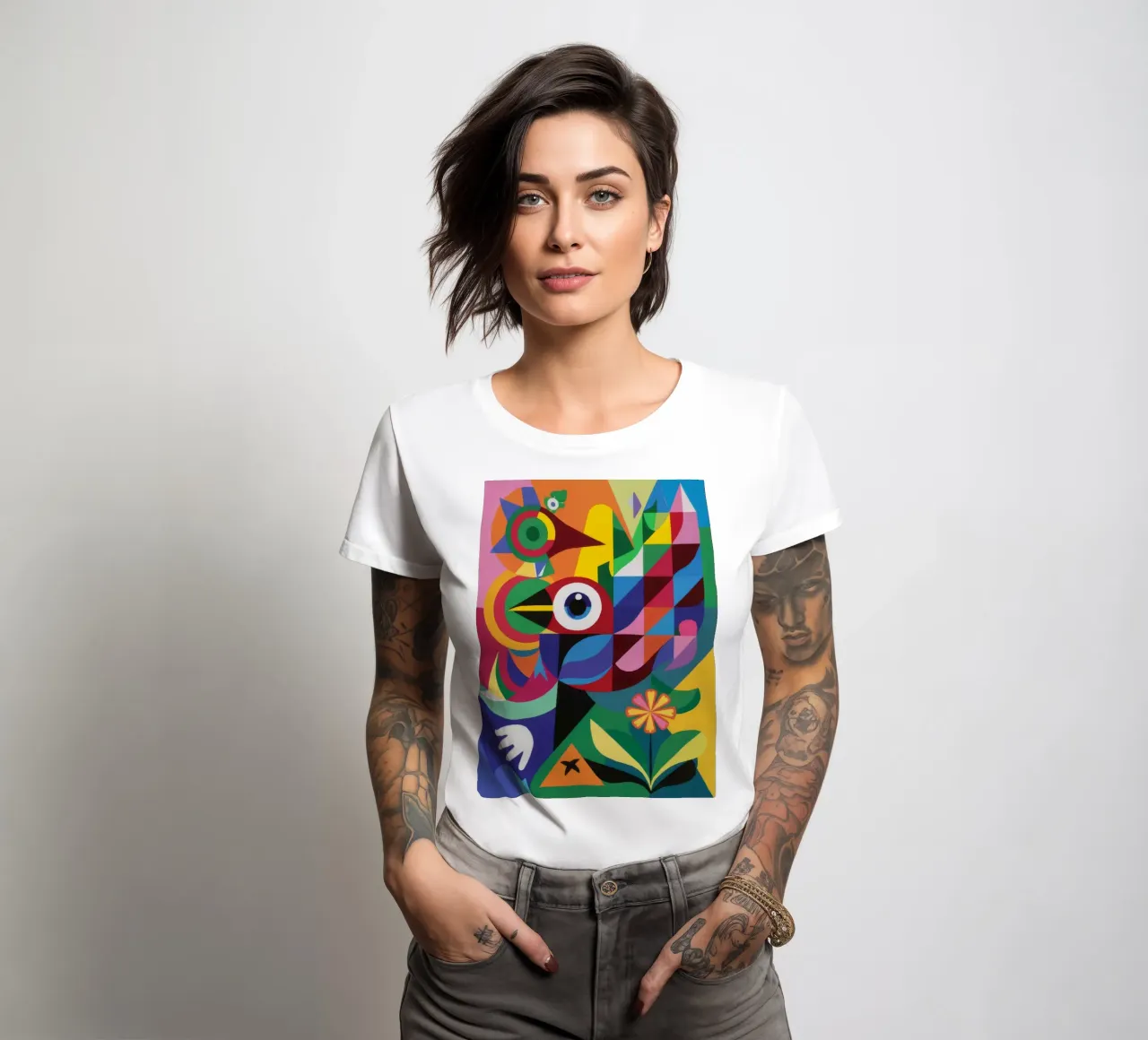 Blumige Vision Frauen T-Shirt von Monarco Virtuoso