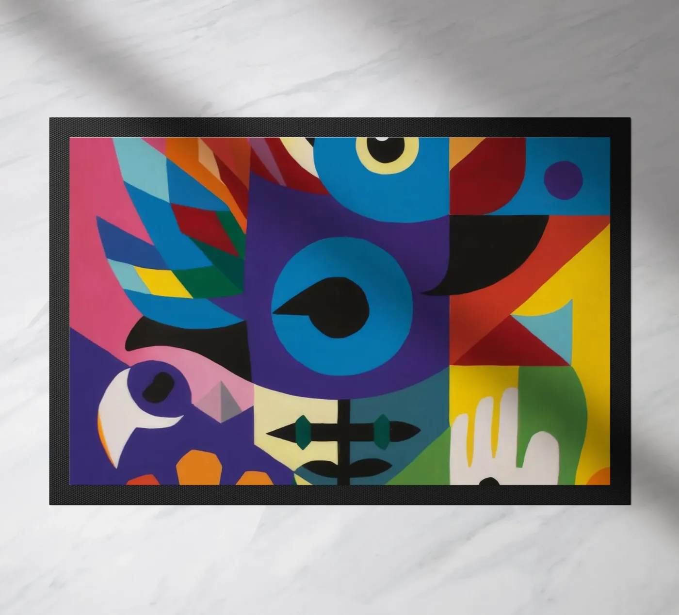 Geometrische bloei deurmat van Monarco Virtuoso