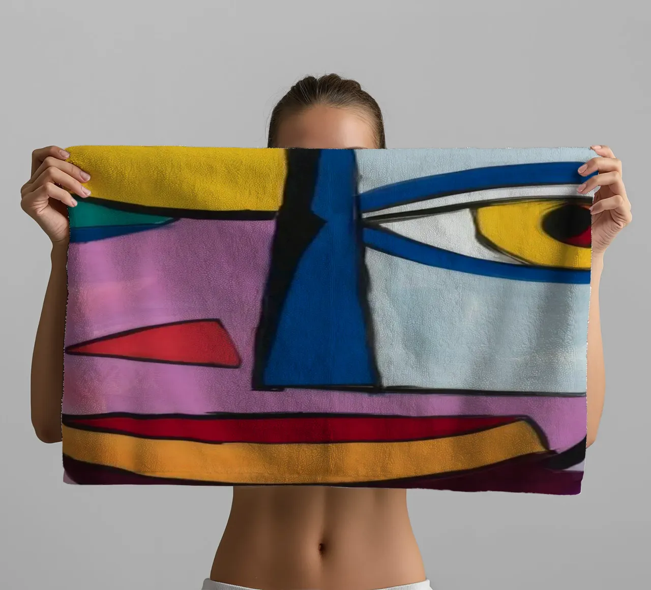 Cubist gauze towel by Monarco Virtuoso