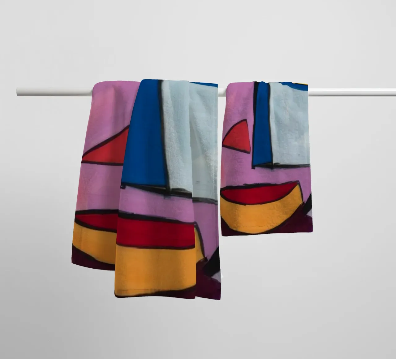 Cubist gauze towel by Monarco Virtuoso