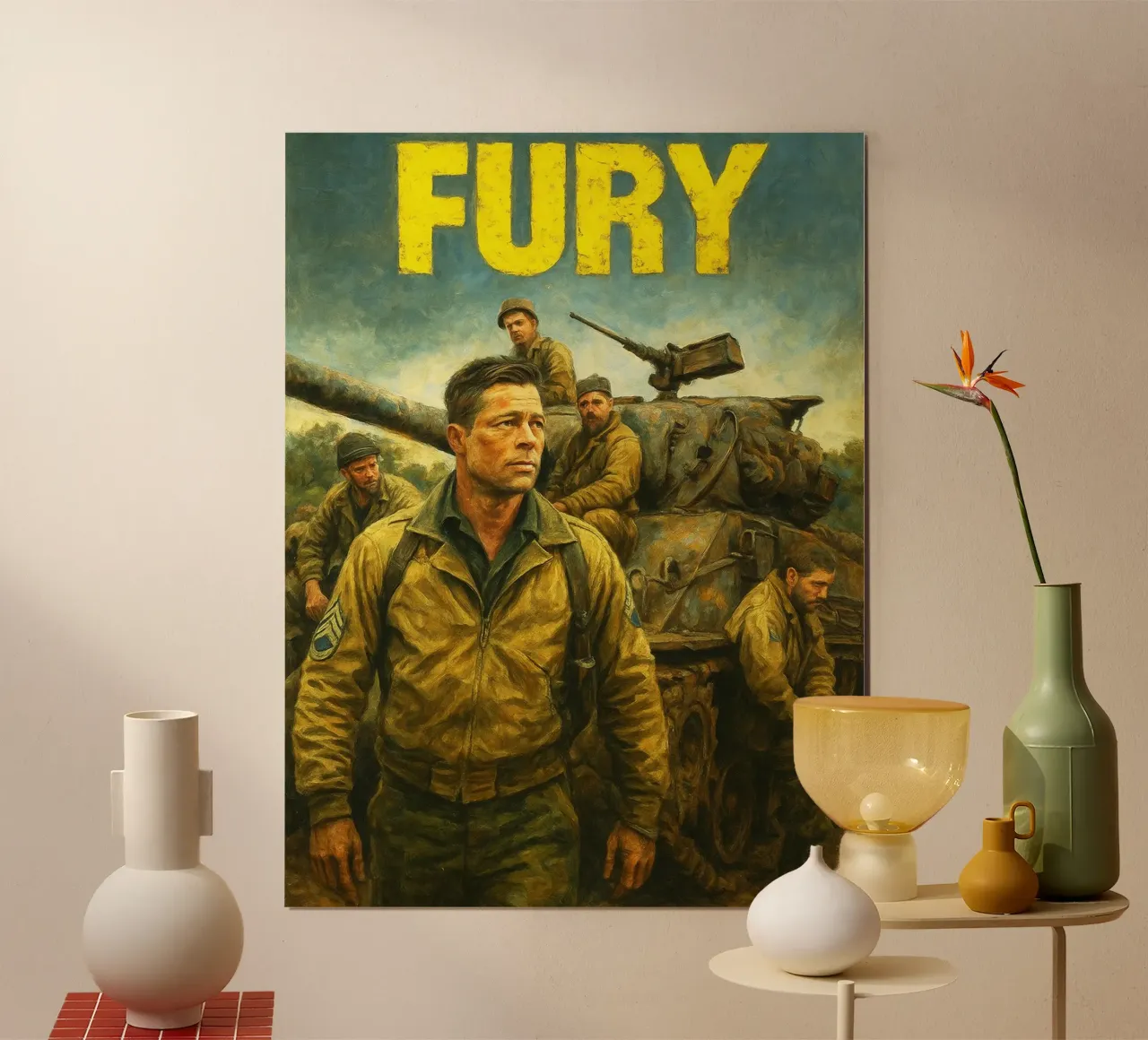 fury umlackierung fantasie reproduktion Poster mit Kunststoffrahmen von SIQAYA