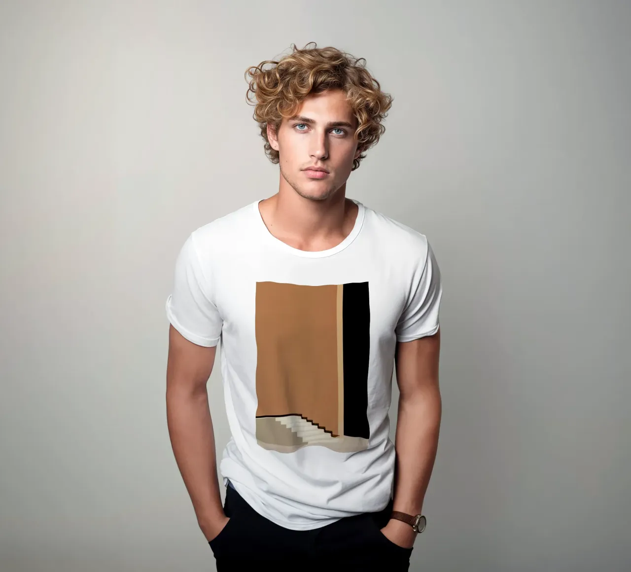 Stairs t-shirt by Rupert Höller