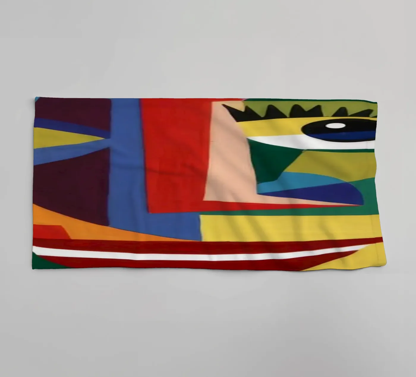 Speelse ruiter badhanddoek van Monarco Virtuoso