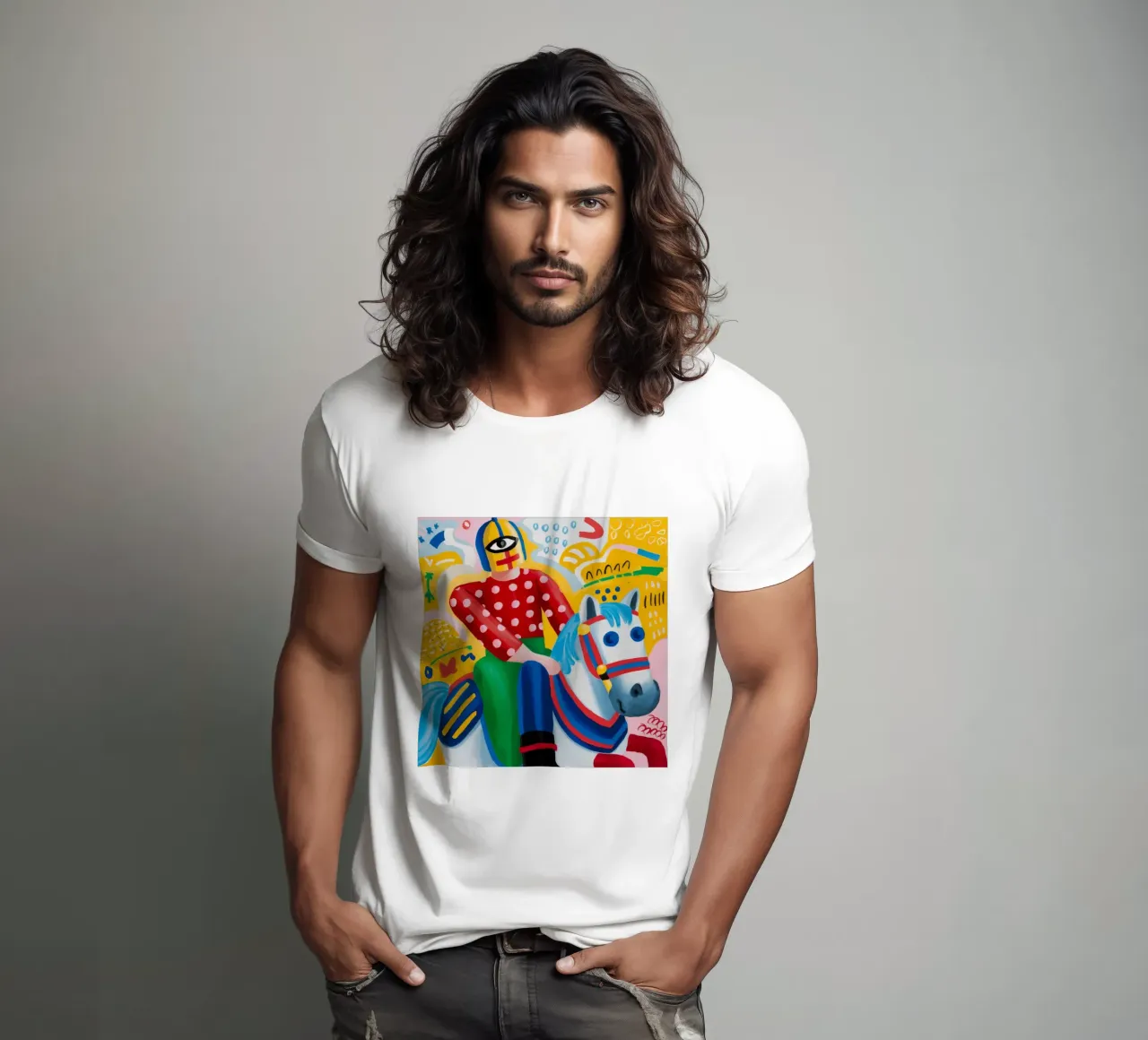 Espressione gioiosa t-shirt da Monarco Virtuoso