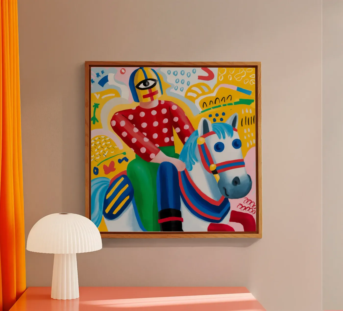 Blijde uitdrukking acryl van Monarco Virtuoso