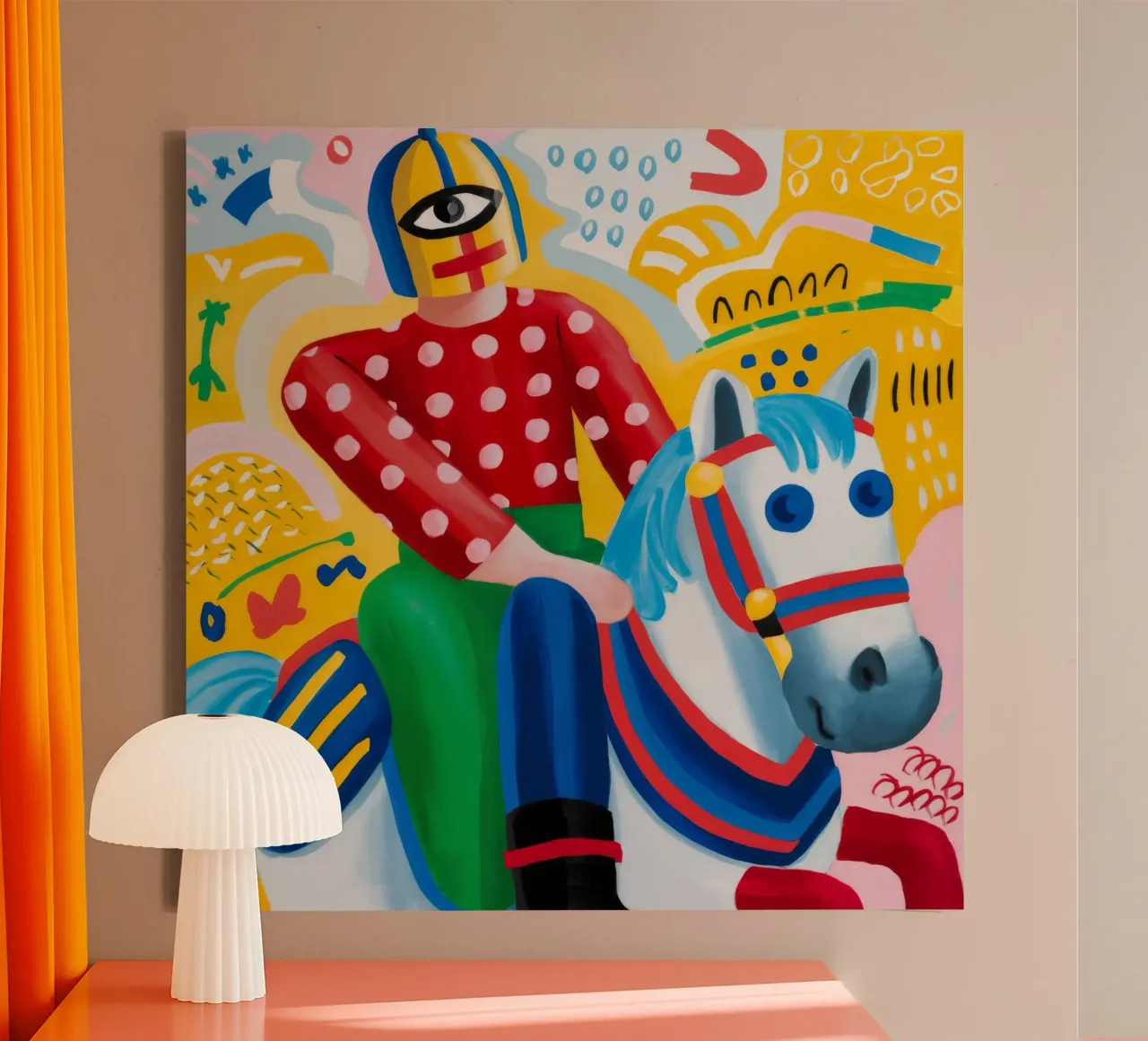 Espressione gioiosa tela da Monarco Virtuoso