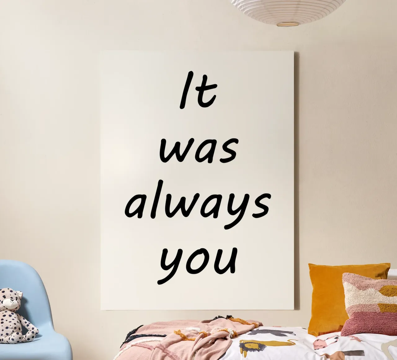 It Was Always You canvas with Floater frame by Shark Printables