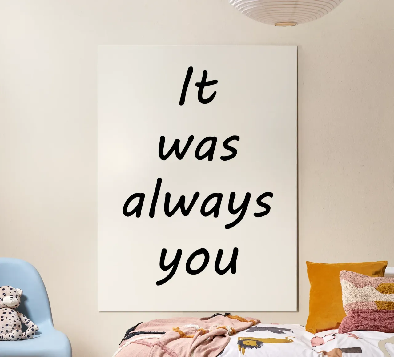 Sei sempre stato tu poster con telaio in plastica da Shark Printables