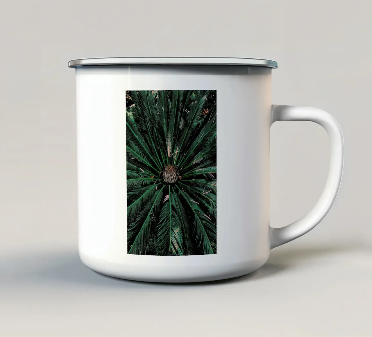 Botanical — Palm Leaves tazza in smalto da Sebastian Hilgetag