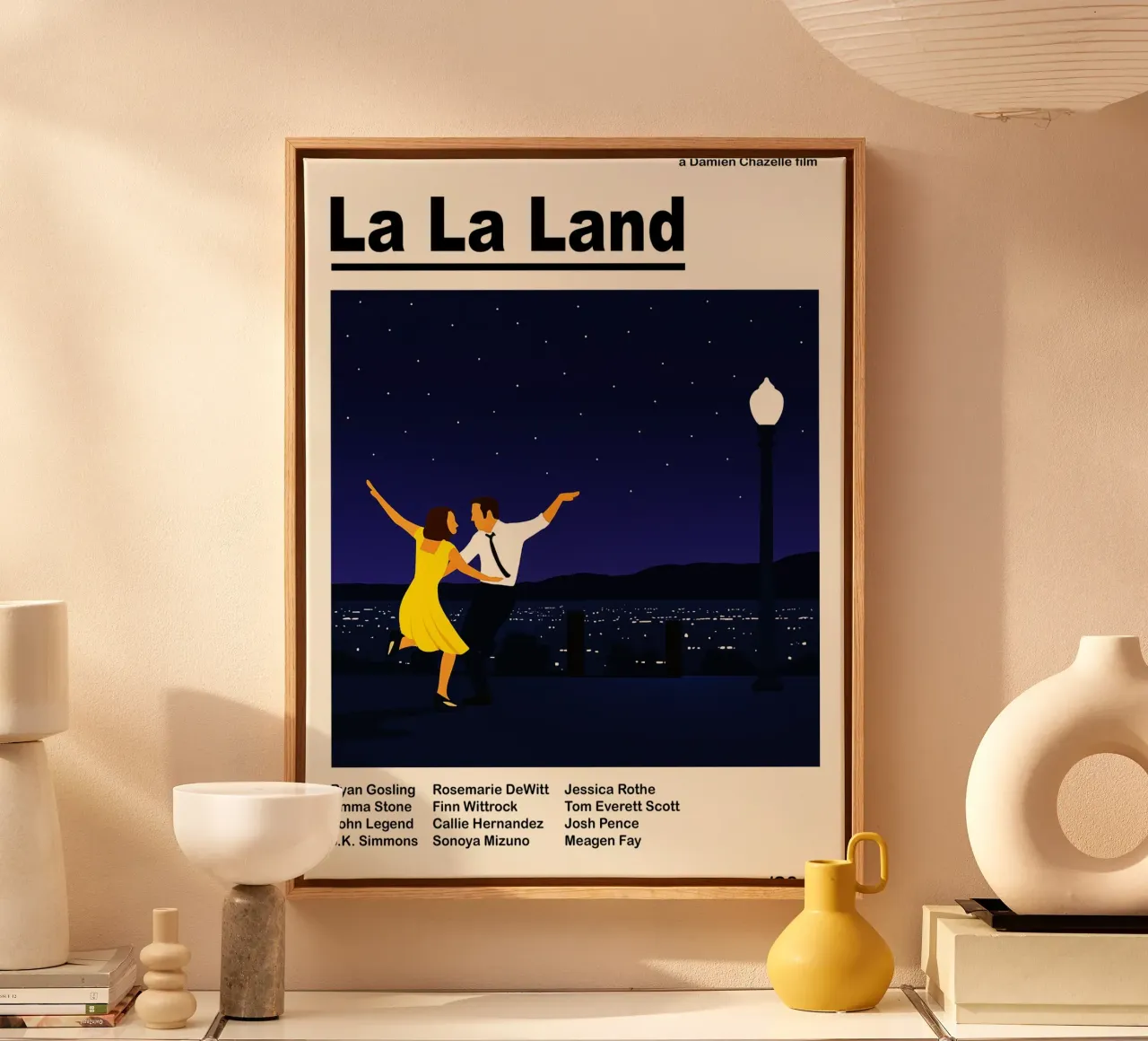 la la land vector imagination reproductions canvas with Floater frame by SIQAYA