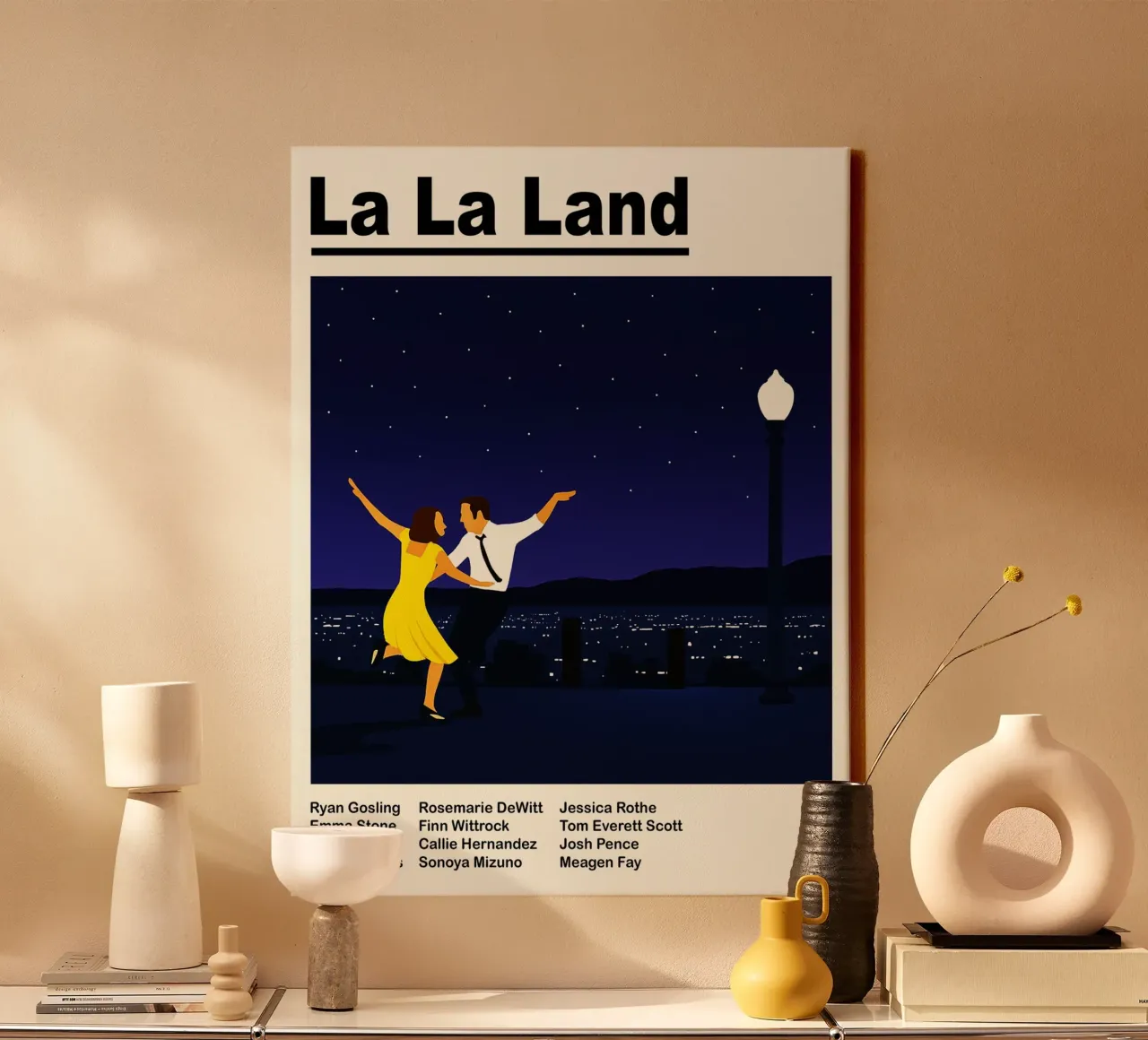 la la land vector imagination reproductions canvas with Floater frame by SIQAYA