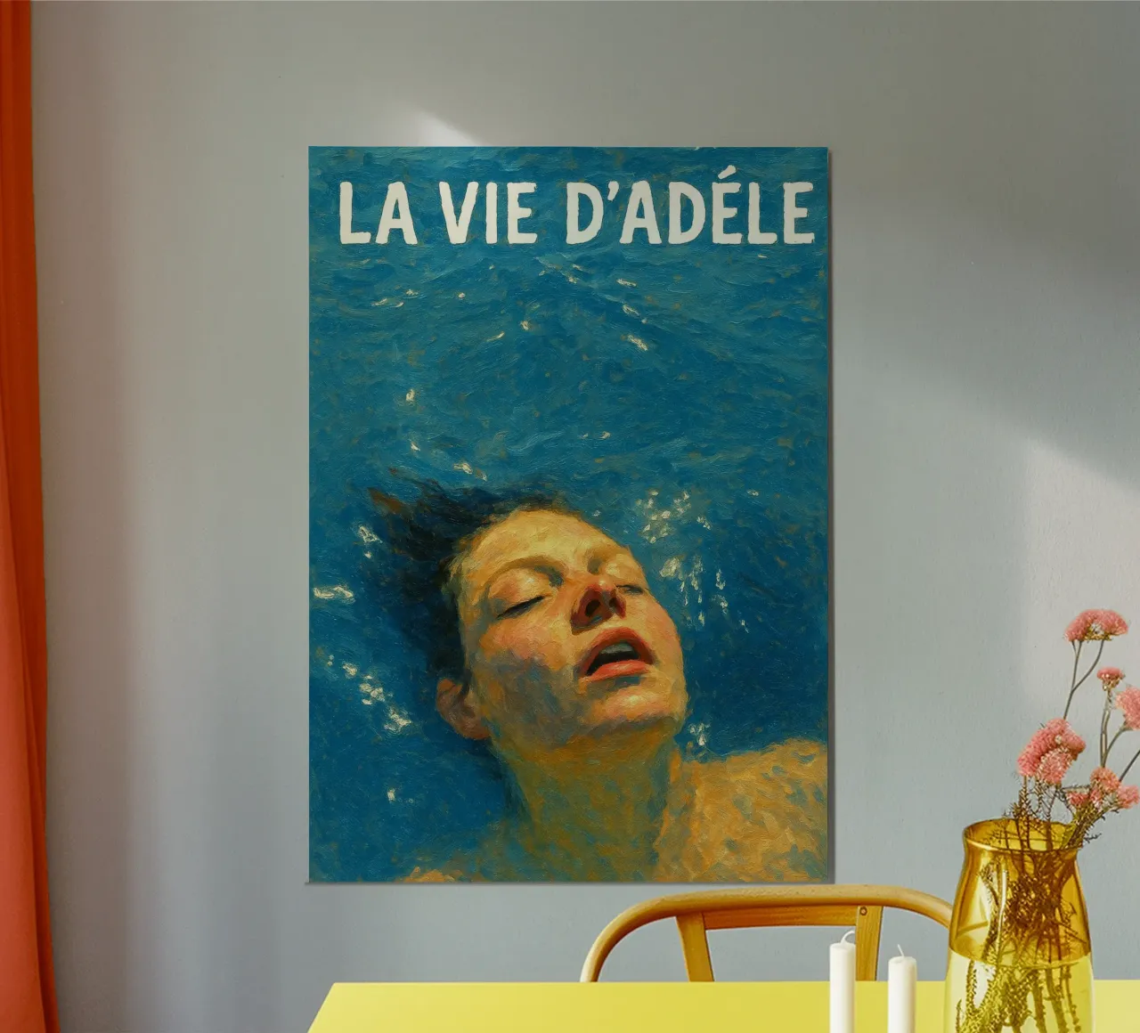 La Vie d'Adèle vector imagination reproduction poster con marco de aluminio de SIQAYA