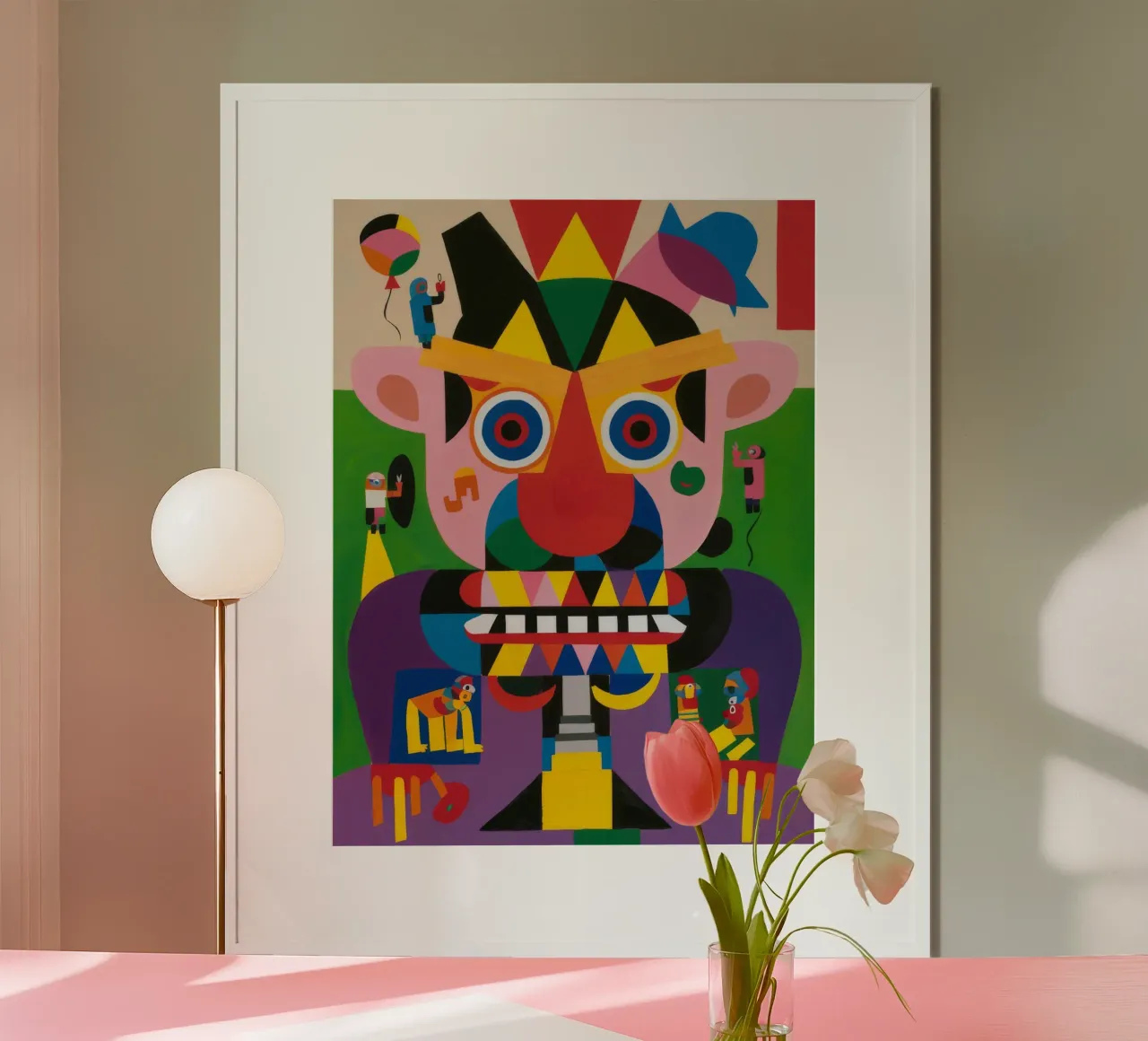 Ritratto mistico poster con telaio in legno da Monarco Virtuoso